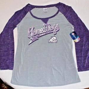 NWT CREATIVE APPAREL WOMENS NCAA TEXAS CHRISTIAN HORNED FROGS PULLOVER SHIRT